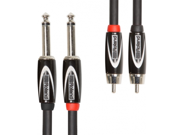 <b>Roland RCC-10-2R28 Cabo Audio Jack Duplo reto mono RCA Duplo 3 metros comprimento Garantia Vitalícia</b> <b>Roland RCC-10-2R28 Cabo Audio Jack Duplo reto mono RCA Duplo 3 metros comprimento Garantia Vitalícia</b>